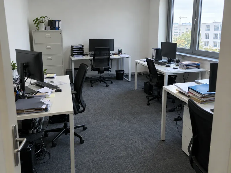 Büroauflösung – vorher